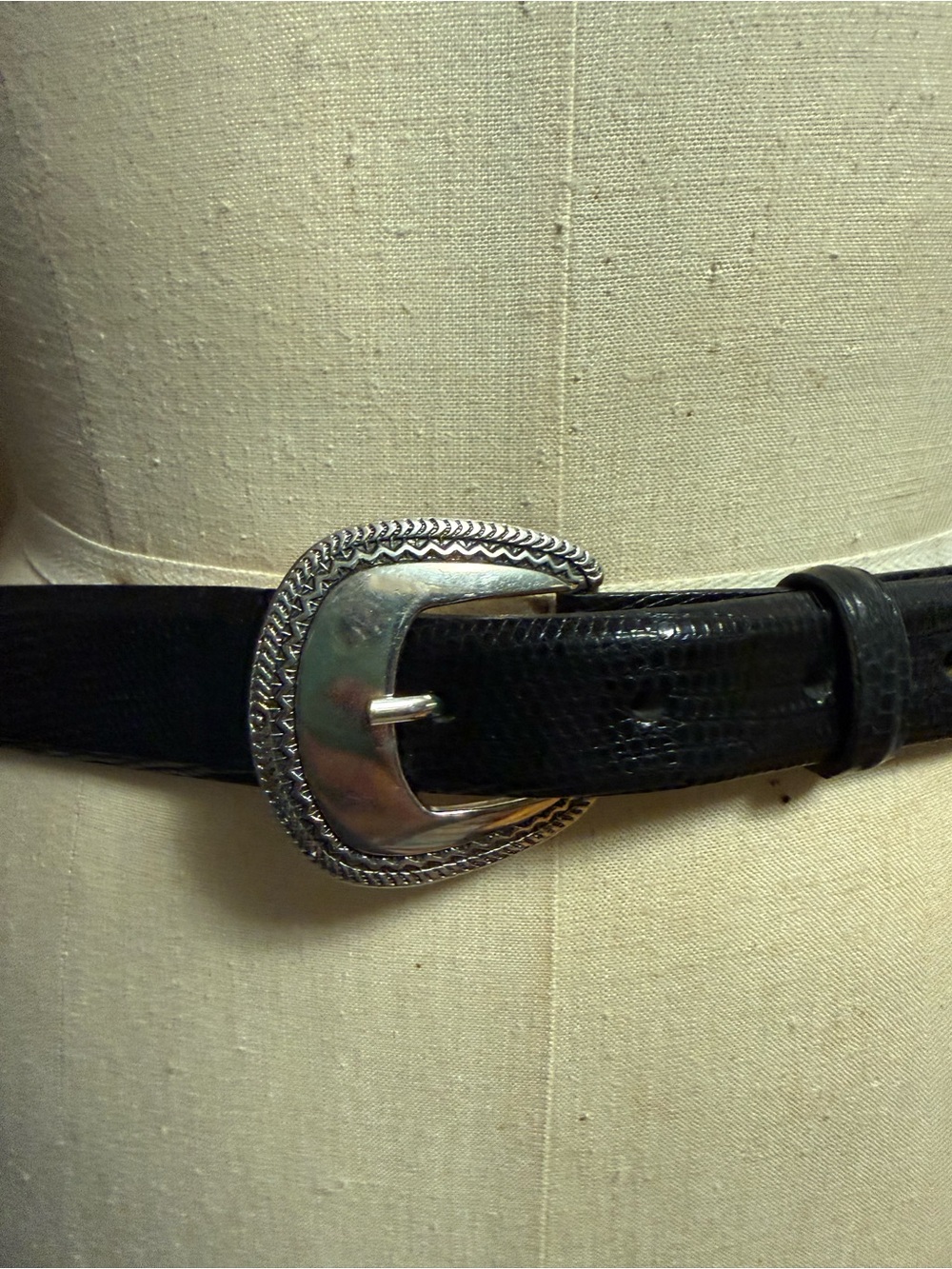ML Leddy's Western Belt 38 Select Java Lizard NWOT